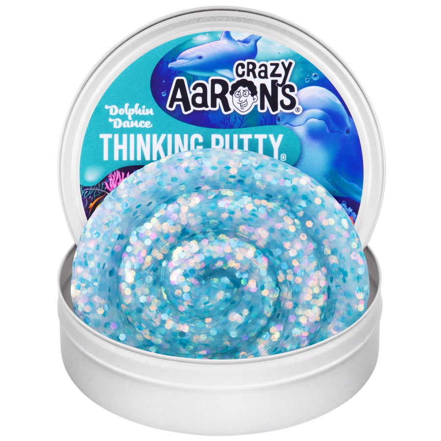 Dolphin Dance - 3.5" Thinking Putty Tin K1